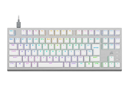 CORSAIRのゲーミングキーボード「K60 PRO TKL RGB」の白色モデルが発売
