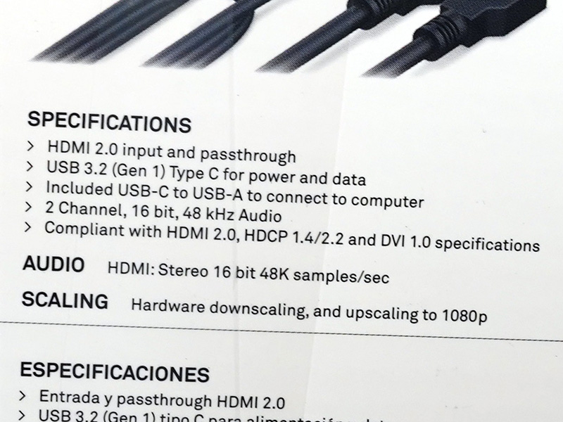 Signal HD60のスペック