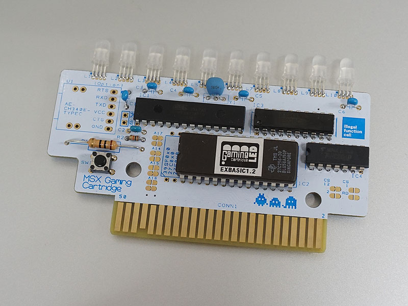 MSX Gaming LED Cartridge(完成品サンプル)