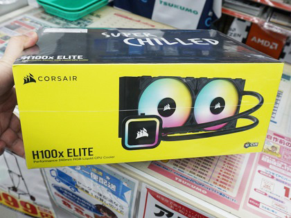 CORSAIRの簡易水冷クーラー「H100x RGB ELITE」が入荷、16個のARGB LED