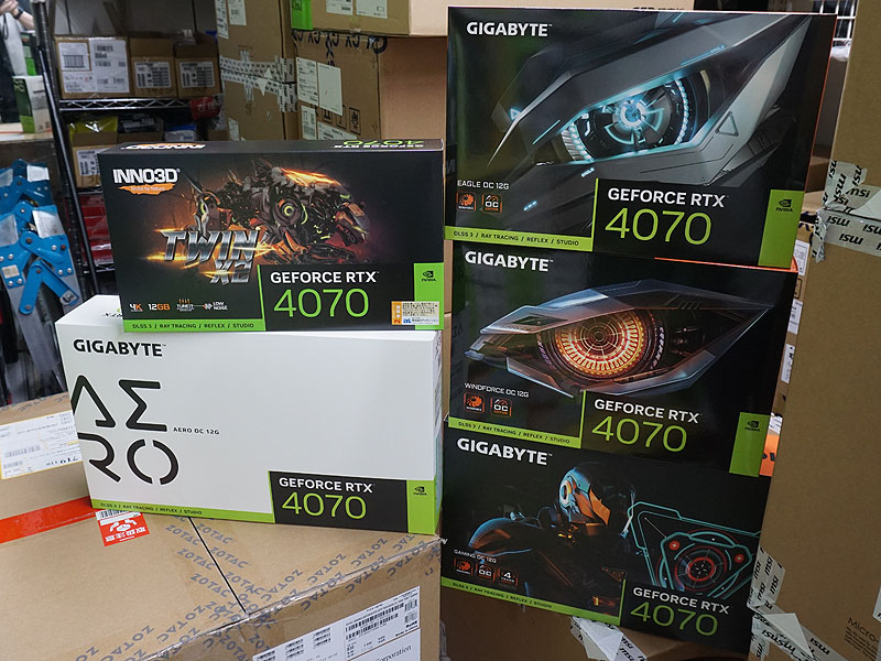 GIGABYTE、INNO3D製品