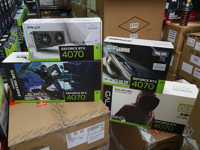 GALAKURO、PNY、ZOTAC製品