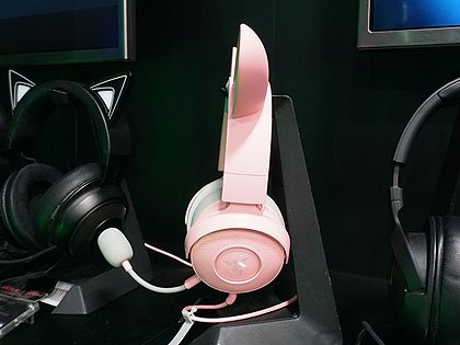 ミミ”が交換できるヘッドセット「Razer Kraken Kitty V2 Pro」が発売