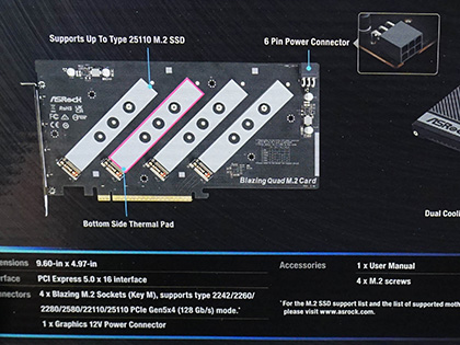 マジックカード PCIe 5.0 SSDを4枚搭載できる拡張カードがASRockから - AKIBA PC
