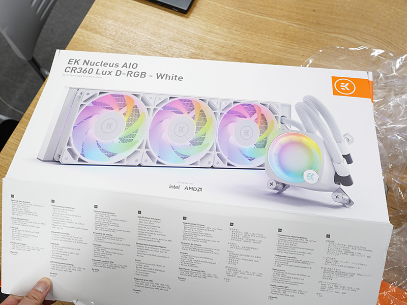 EK-Nucleus AIO CR360 Lux D-RGB - White