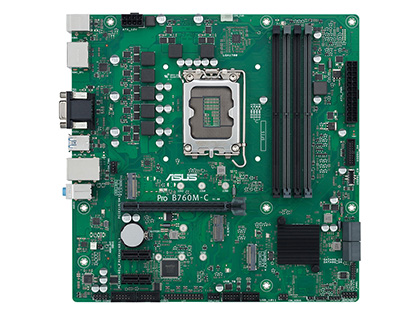ASUSのビジネス向けmicroATXマザー「Pro B760M-C-CSM」、ドスパラ専売