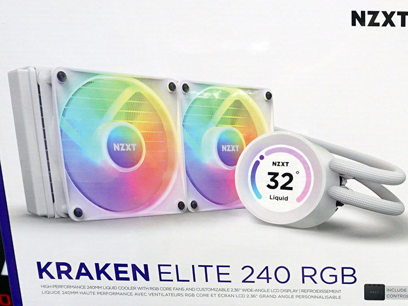 「Kraken Elite 240」のRGBモデル
