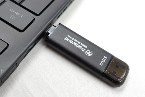 送料無料⭐️ノートパソコン高性能ポータブルストレージ USB-C-3.1 Transcend スティックSSD 1TB ESD300 Type-C ポータブルSSD 外
