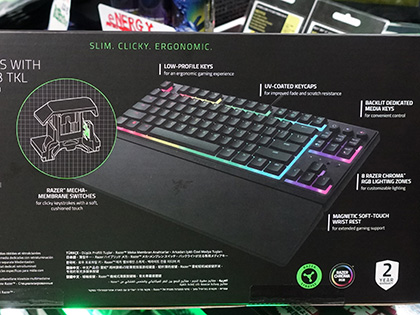 メカニカルメンブレンスイッチ”採用の薄型キーボード「Razer Ornata V3
