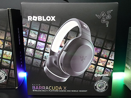 Razer × Robloxコラボのゲーミングデバイスが3製品、白と黒のツートン