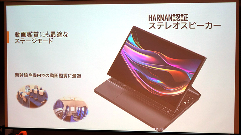 キーボードはバックライト搭載