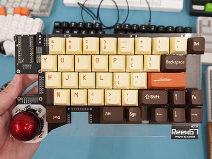 モジューラー式キーボード自作キット「Reex67」が遊舎工房に入荷