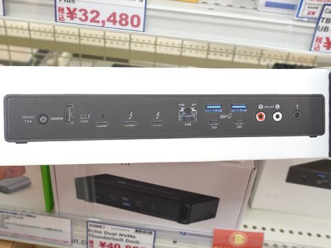 M.2 SSDや2.5GbE LANも増設できる多機能Thunderbolt 4ドックが入荷