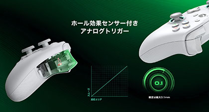 ドリフトが発生しないゲームパッド「GameSir G7 SE」が店頭入荷、背面