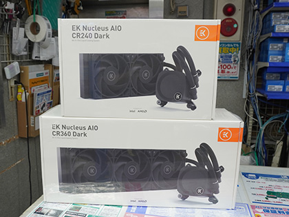 EKWBの簡易水冷クーラー「CR240/360 Lux」の取り扱いショップが増加