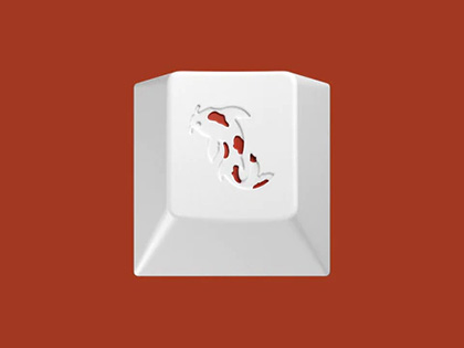 日本の禅寺の鯉”にインスパイアを受けたというキーボード周辺パーツ群