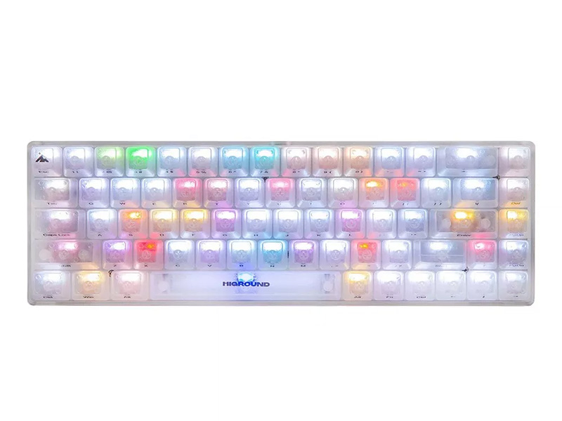 Higround Crystal Collection Basecamp 65 keyboard OPAL
