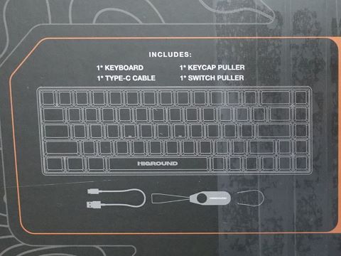 無刻印風キートップ&透明デザインの65%キーボード「Higround Crystal
