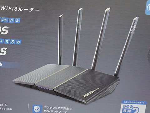 ASUSのWi-Fi 6対応無線LANルーターが3種類、アンテナ内蔵のスマート