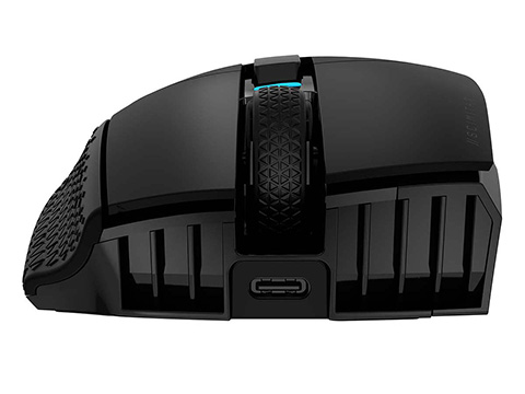サイドに12個もボタンを搭載したゲーミングマウス「CORSAIR SCIMITAR