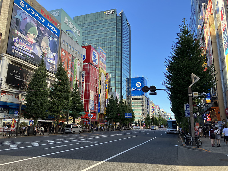 中央通りの様子（9月5日(火)に撮影）