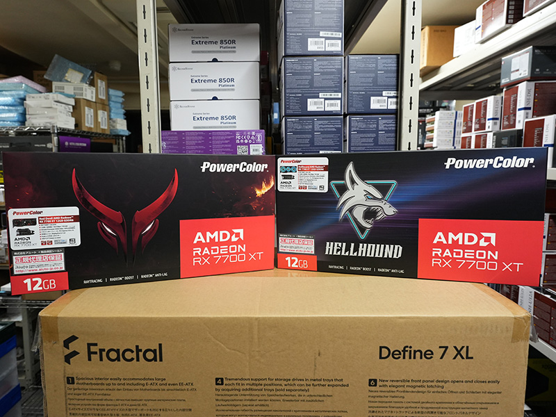PowerColorの「Radeon RX 7800 XT」と「Radeon RX 7700 XT」