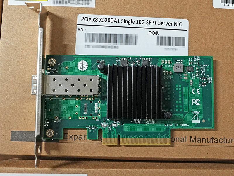 SFP+ 1/PCIe Gen2 x8接続の「NB-INT-X520DA1-S2」