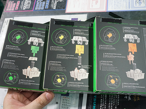 Razerの交換用メカニカルキースイッチ「Mechanical Switches Pack