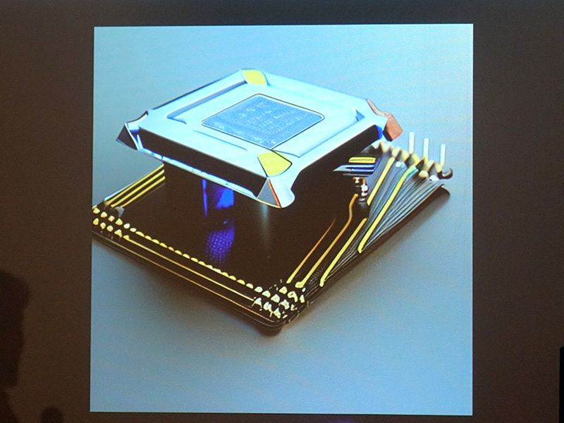 立体構造の未来感が評価された「50年後のIntel CPU」(AI画像大喜利)
