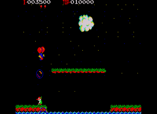 思った以上の移植度に驚かされたPC-8001mkIISR版『バルーンファイト