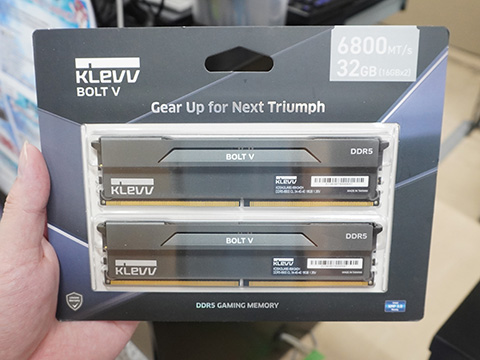 KLEVVブランドのDDR5メモリが複数入荷、ARGB LED搭載モデルなど