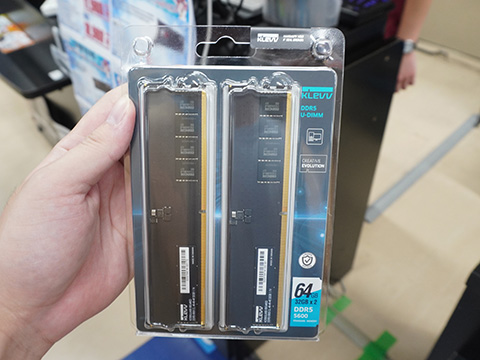 KLEVVブランドのDDR5メモリが複数入荷、ARGB LED搭載モデルなど