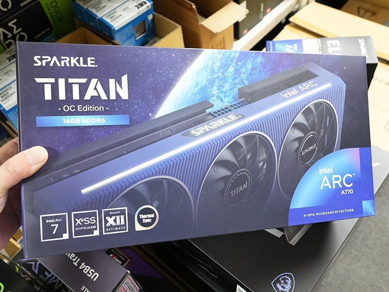 「SPARKLE Intel Arc A770 TITAN OC Edition」