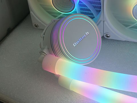 新品　OWLTECH OWL-LCS360ARGB-WH フルカラーLCD搭載 ARGB LED内蔵ヘッド 120mm×3基 水冷CPU