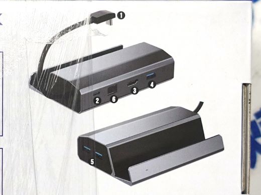 携帯ゲーミングPCに最適な6in1ドックがパソコン工房から、簡易スタンド