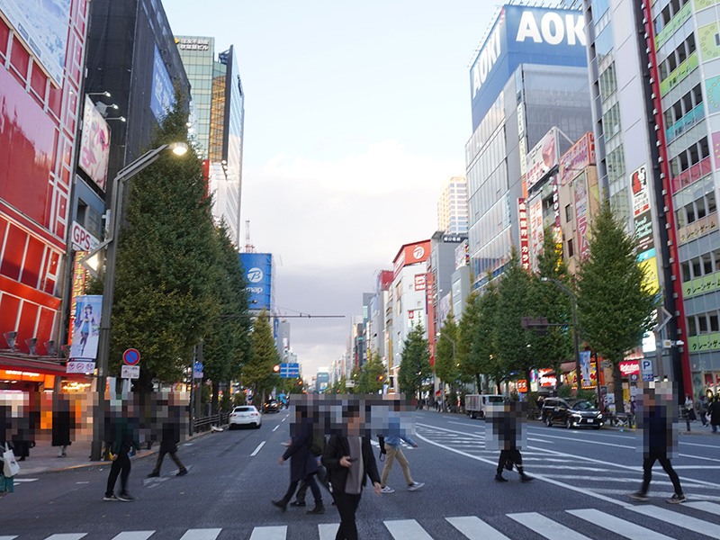 11月28日(火)に撮影した中央通り