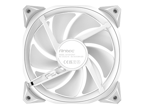AntecのARGBファンが3種類、リングLEDを備えた「Fusion 120 ARGB WHITE