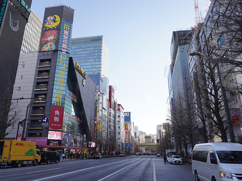 1月16日(火)に撮影した中央通り