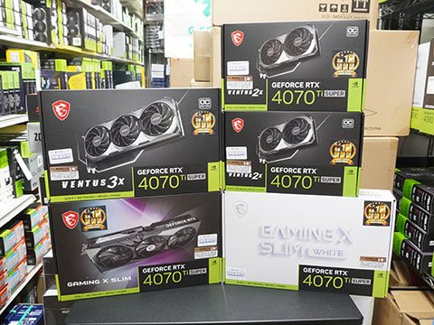 GeForce RTX 4070 Ti SUPER」が各社から多数登場、最安モデルは123,780