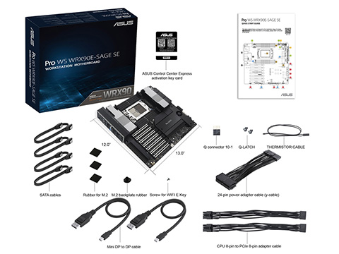 Threadripper＆マザーボードセット Ryzen Threadripper PRO 7000 WX対応マザー「Pro WS WRX90E-SAGE