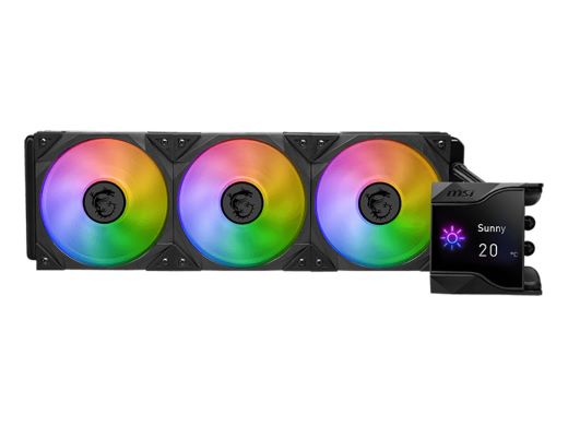 2.4インチ液晶搭載、MSIの水冷CPUクーラー「MPG CORELIQUID D240/D360