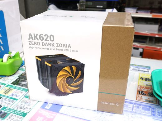 DeepCoolのCPUクーラー「AK620 ZERO DARK ZORIA」が発売、ゲームコラボ