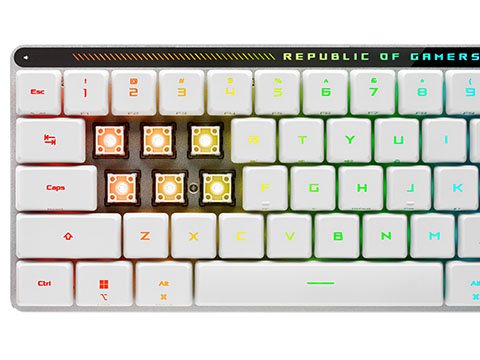 ASUSのロープロ65%キーボード「ROG Falchion RX Low Profile」 - AKIBA