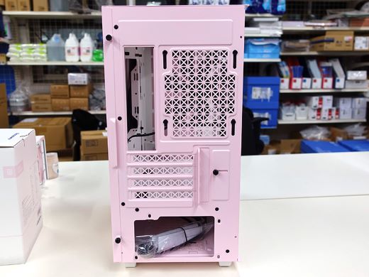 DEEPCOOL MACUBE110 パステルピンク ドスパラ限定 PCケース DEEPCOOL、ピンクとグリーンを用意したPCケース「MACUBE 110
