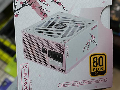 Seasonicの桜イラスト入り電源「VERTEX SAKURA GX-1000」が入荷