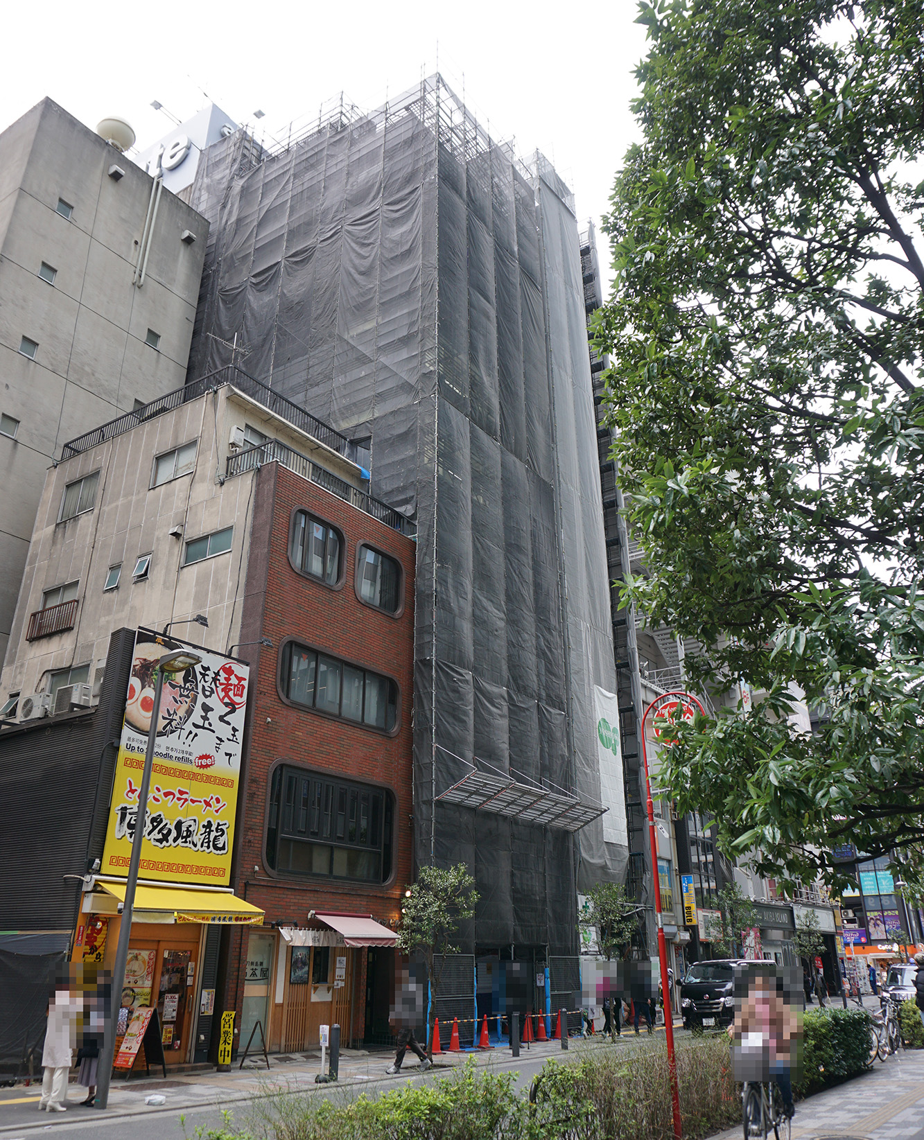 アニメイト秋葉原の田代通り沿い側やドン・キホーテ 秋葉原店裏が本格的に工事を実施中
