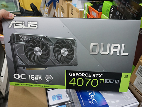 値下げ　ASUS GeForce RTX 4070 Ti Super Amazon | ASUS Dual GeForce RTX™ 4070 Ti Super OCエディション(PCIe