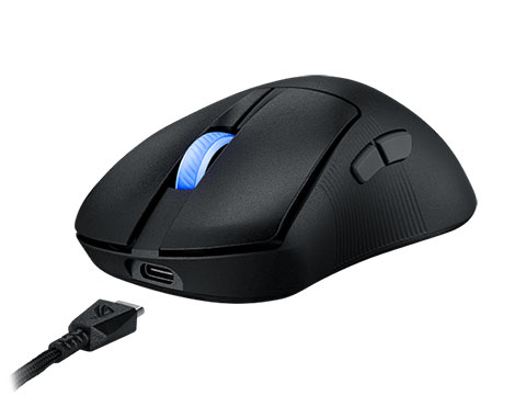 有線/無線両対応で重量54gのゲーミングマウス「ROG Keris II Ace」が