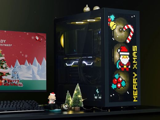 DeepCoolのPCケース前面に好みのピクセルアートが描けるビット「PIXEL