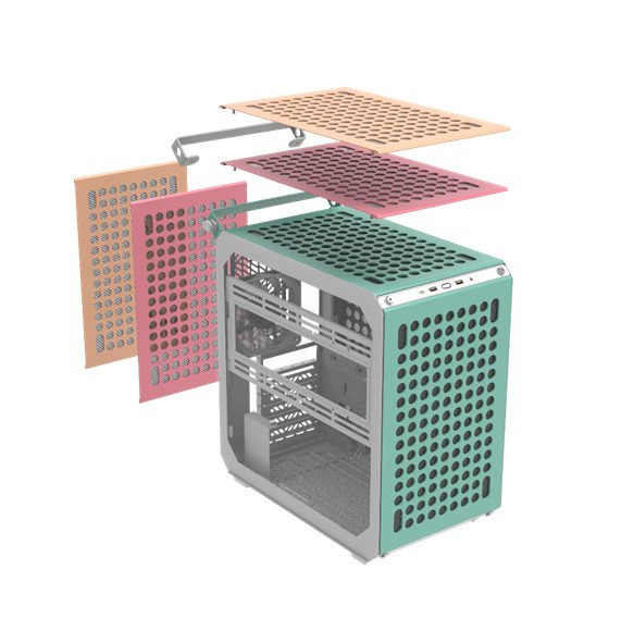 自分で組み立てるPCケース「QUBE 500 Flatpack Macaron Edition」が